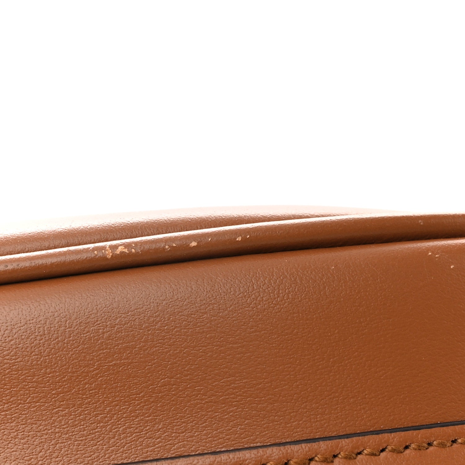 Prada Soft Calfskin Arque Shoulder Bag Cognac 11 of 11