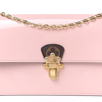 Louis Vuitton Patent Calfskin Monogram Cherrywood Chain Wallet Rose Ballerine 9 of 9