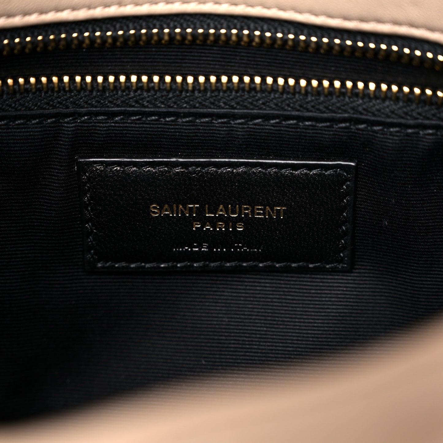 Lambskin Quilted Toy Loulou Puffer Monogram Chain Satchel Dark Beige