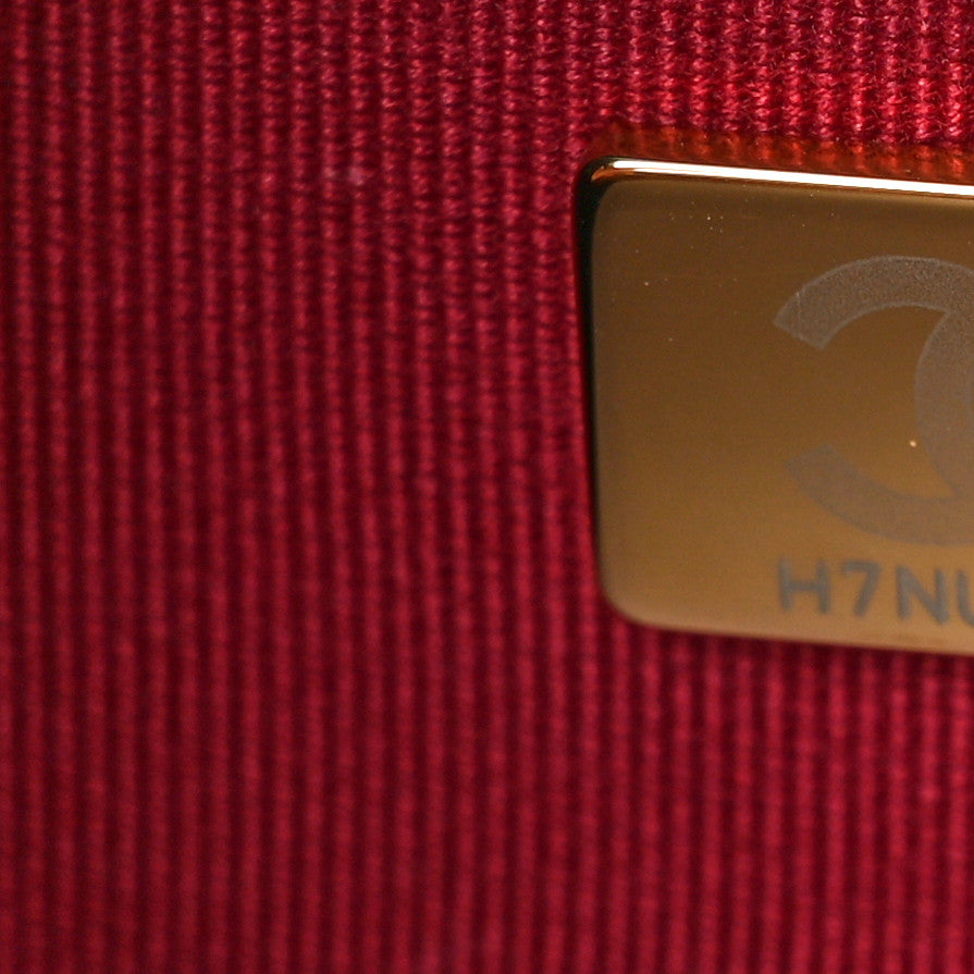 Calfskin Quilted Pocket Shopping Tote Black