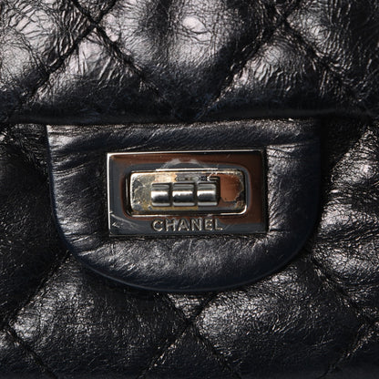 Chanel Metallic Aged Calfskin 2.55 Reissue 226 Flap Black 9 of 11