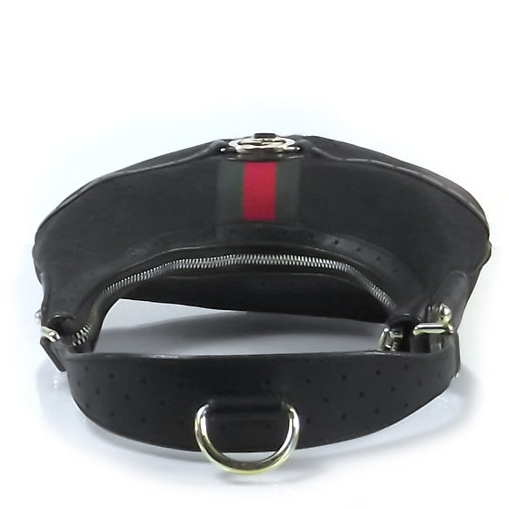 Gucci Monogram Reins Hobo Black 4 of 9