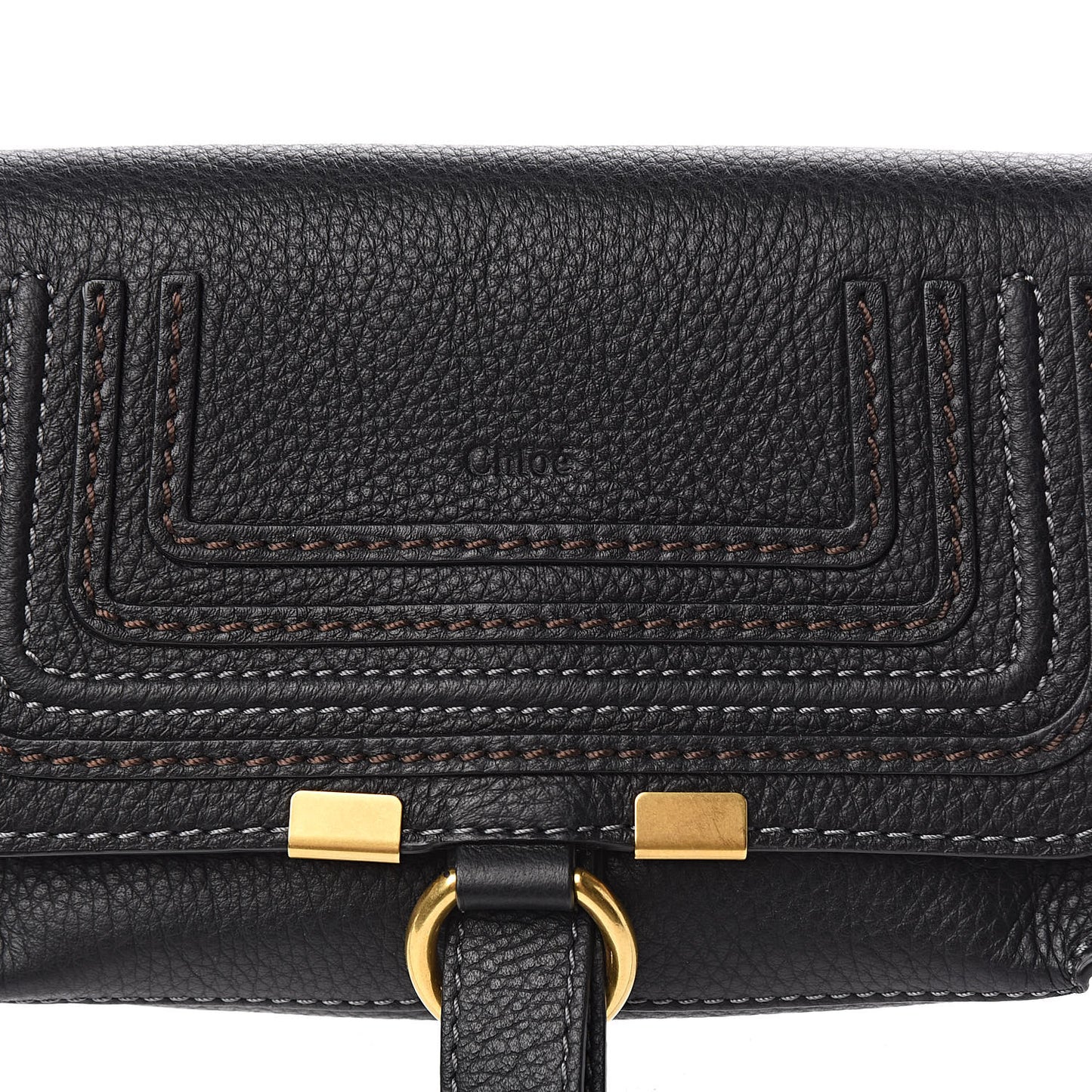 Calfskin Marcie Convertible Belt Bag Black