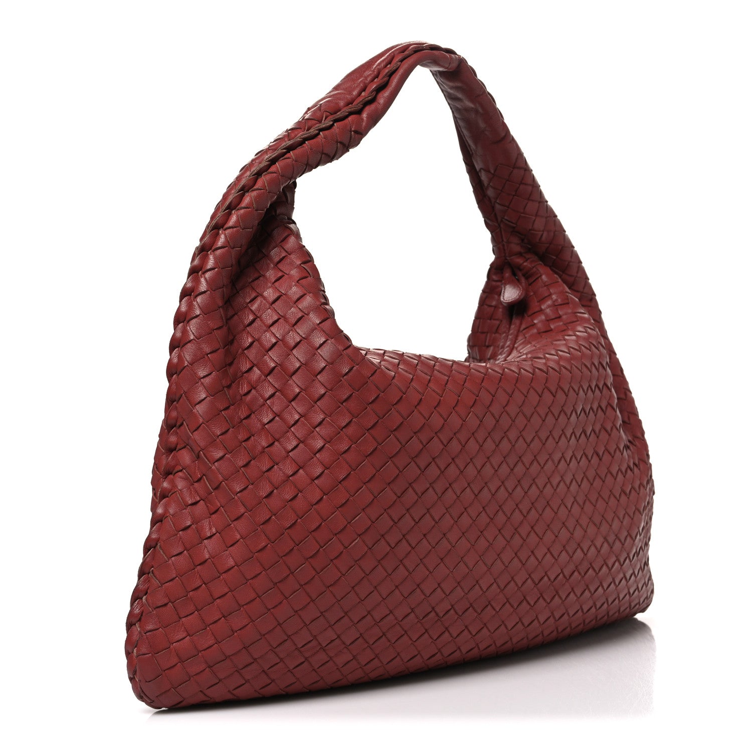 Bottega Veneta Nappa Intrecciato Large Veneta Hobo Brique 3 of 11