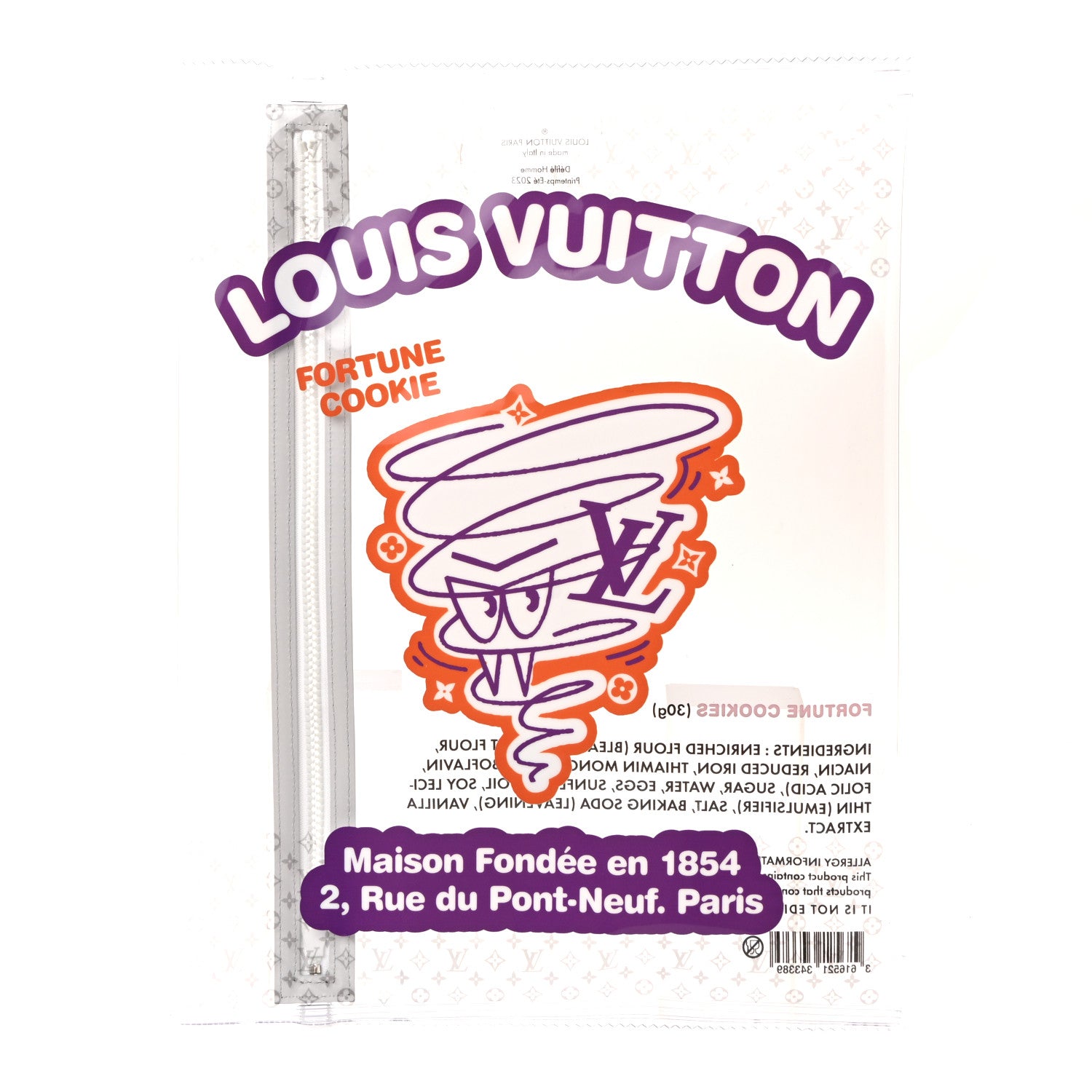 Louis Vuitton Calfskin Monogram Fortune Cookie Pouch Purple 10 of 12