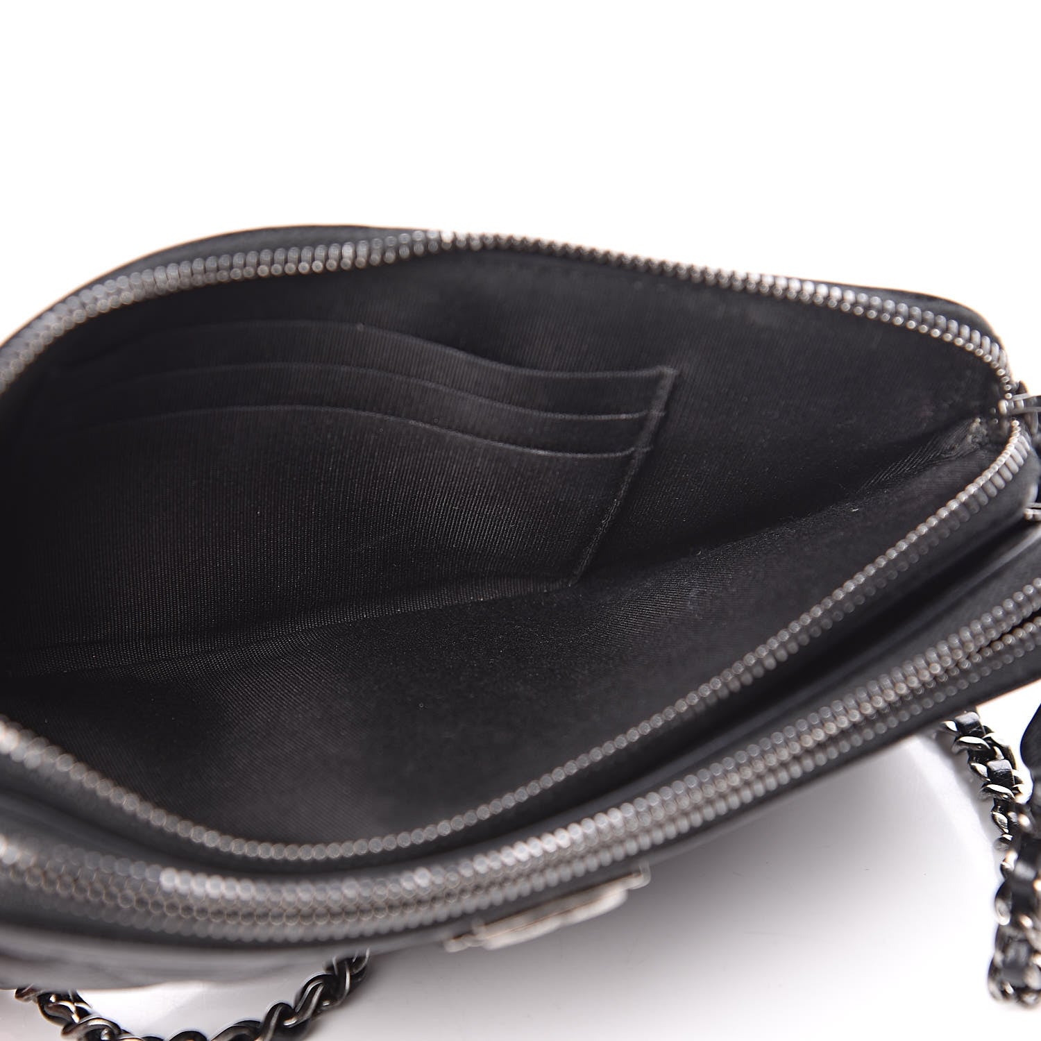 Chanel Calfskin Quilted Small Boy Clutch With Chain Black 6 of 15