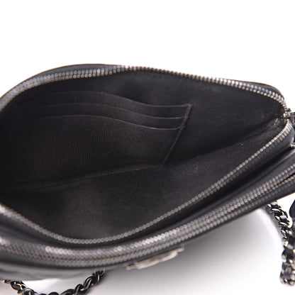 Chanel Calfskin Quilted Small Boy Clutch With Chain Black 6 of 15
