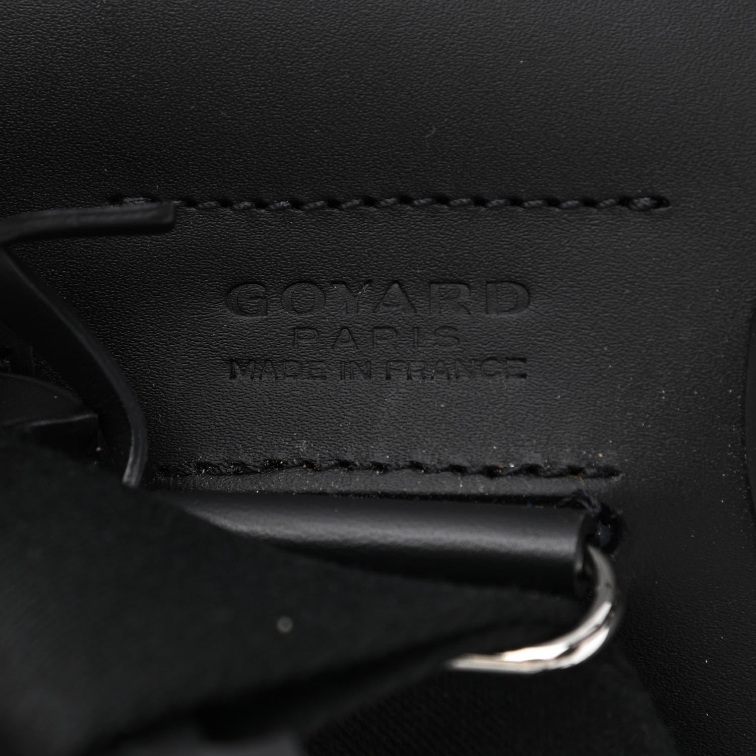 Goyard Goyardine Calfskin Alpin MM Backpack Black 7 of 15