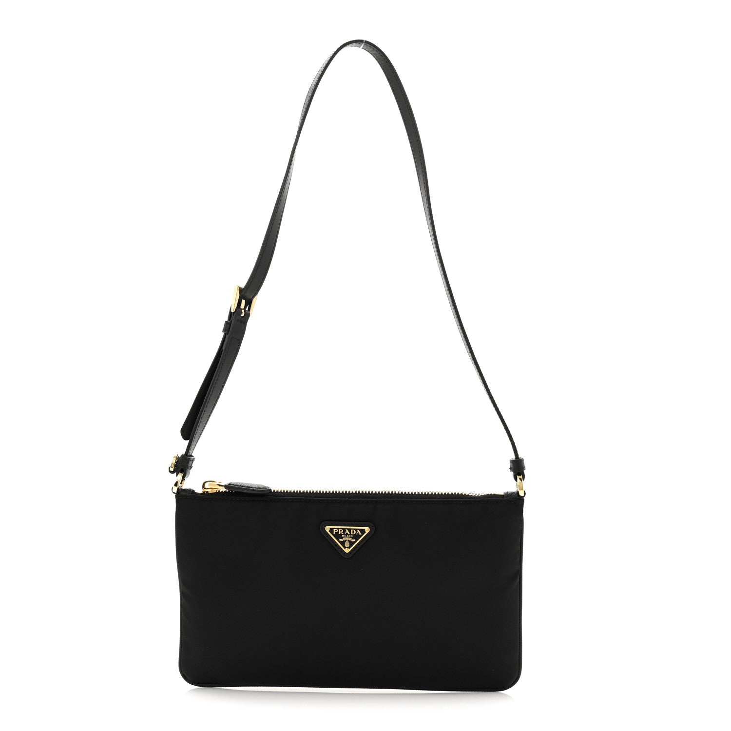 Prada Re-Nylon Saffiano Pouch Black 1 of 11