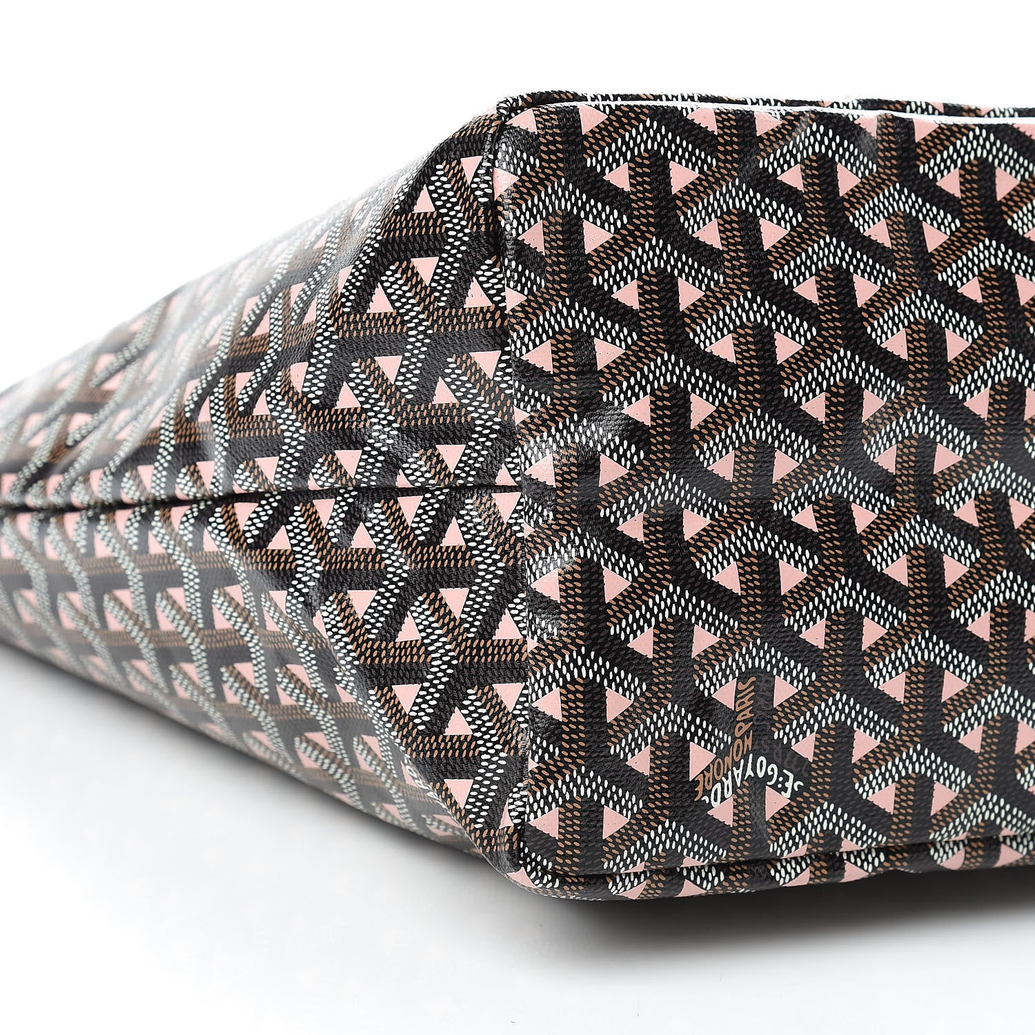 Goyard Goyardine Saint Louis Claire Voie PM Black Pink 10 of 11