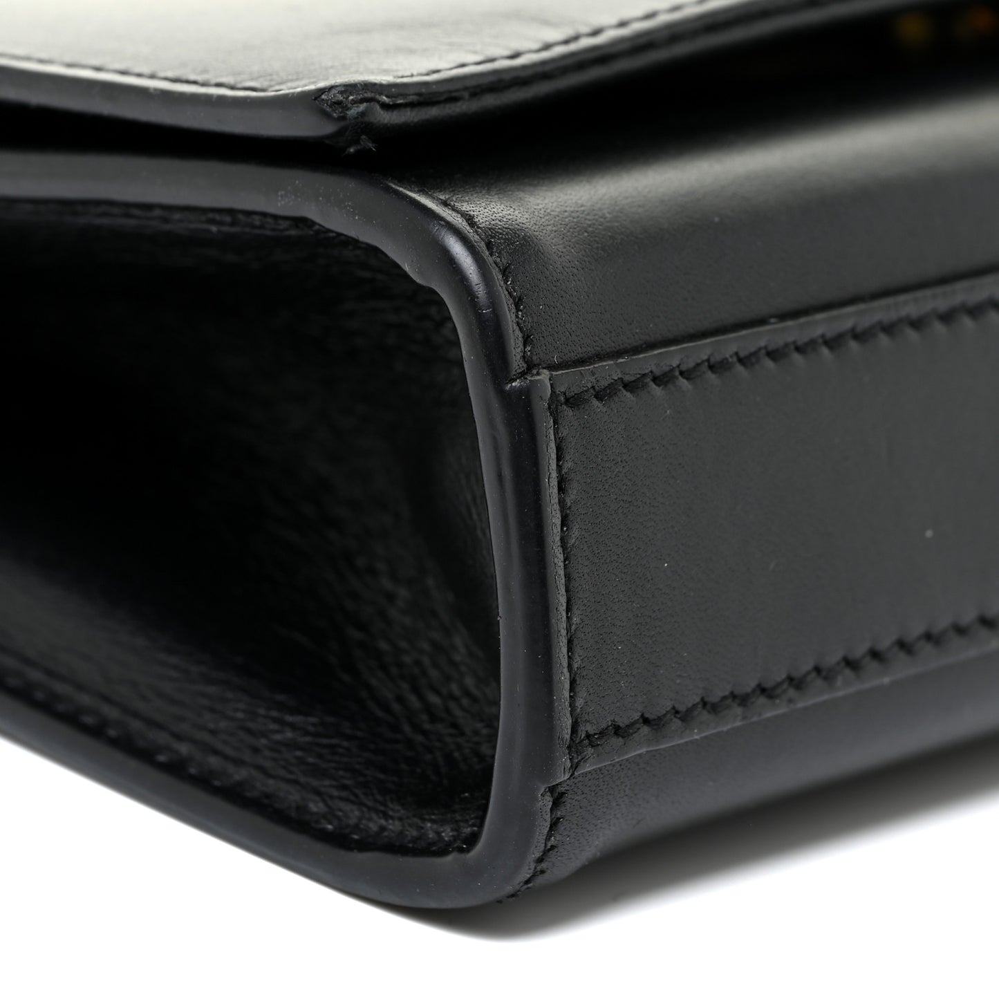 Calfskin Small Classic Monogram Kate Tassel Satchel Black