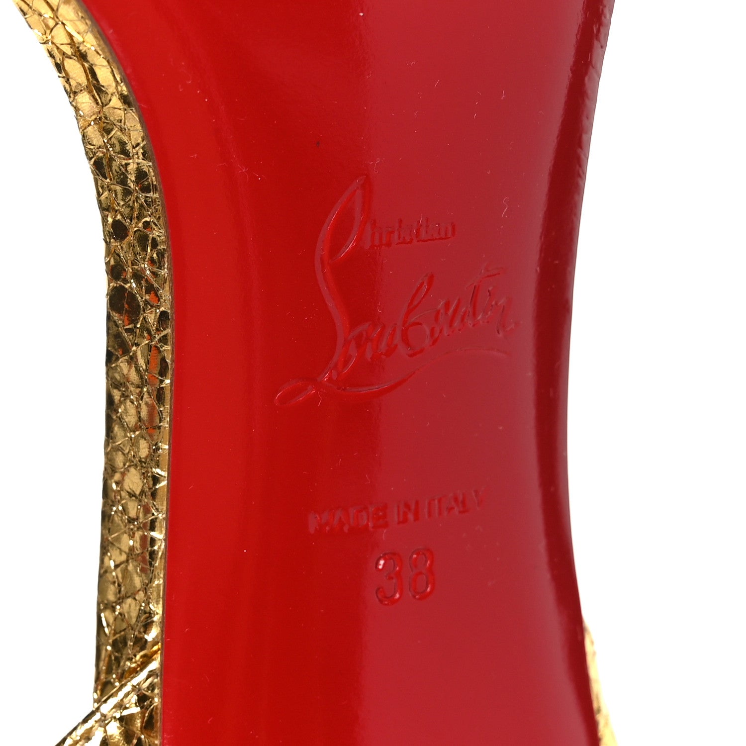 Christian Louboutin Specchio Asteroispikes 85 Sandals 38 Gold 6 of 7