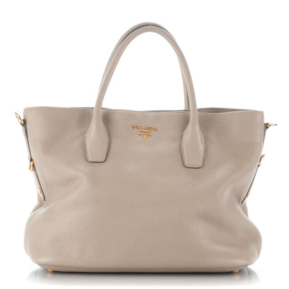 Prada Vitello Daino Shopping Tote Pomice 1 of 13