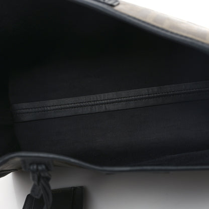 Fendi Glazed Fabric Vitello Century FF 1974 Stamp Patch Mini Peekaboo Defender Cover Mogano Panna Black 5 of 11