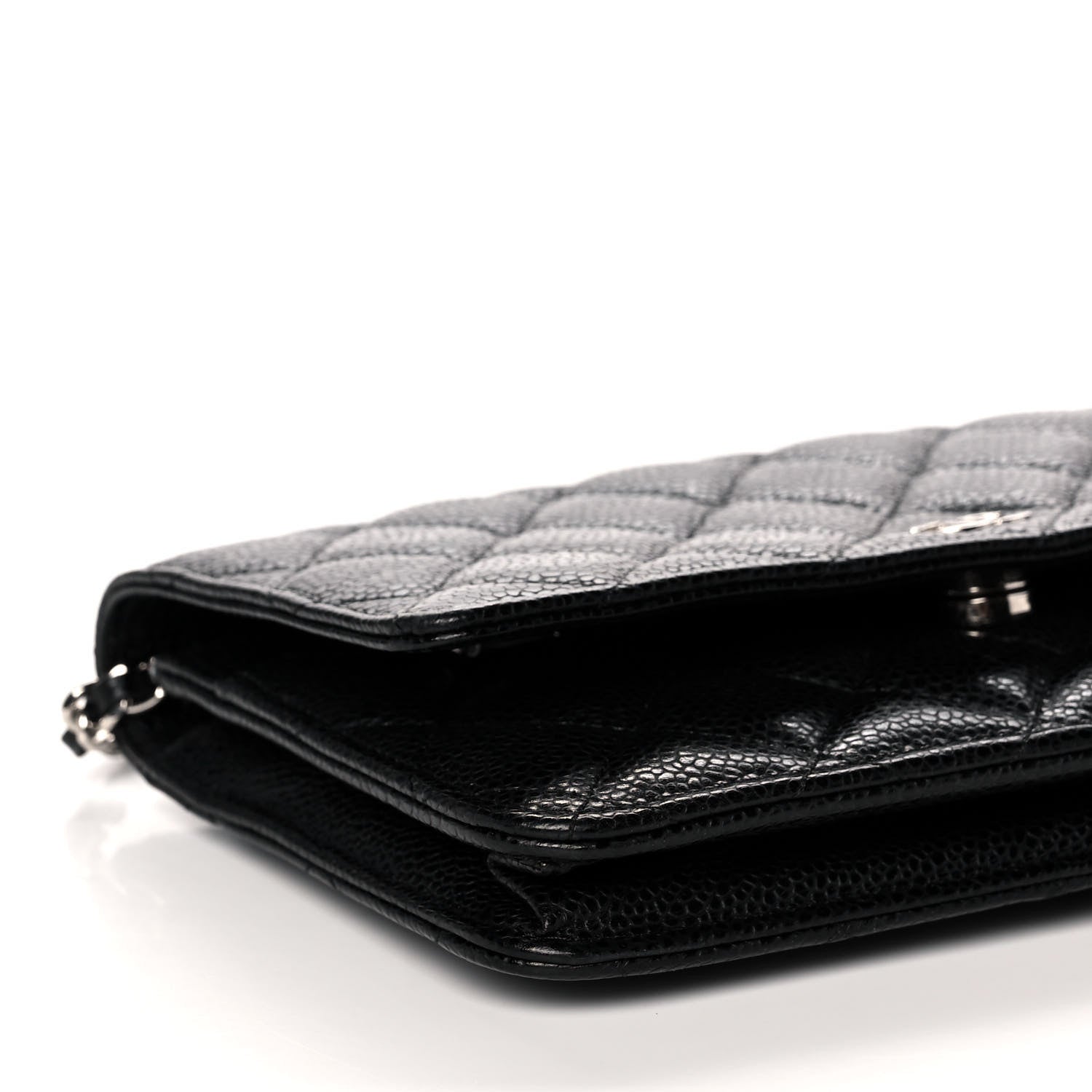 Chanel Caviar Quilted Wallet On Chain WOC Black 10 of 14