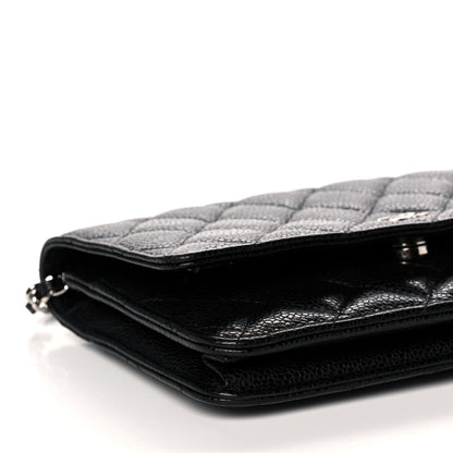 Chanel Caviar Quilted Wallet On Chain WOC Black 10 of 14