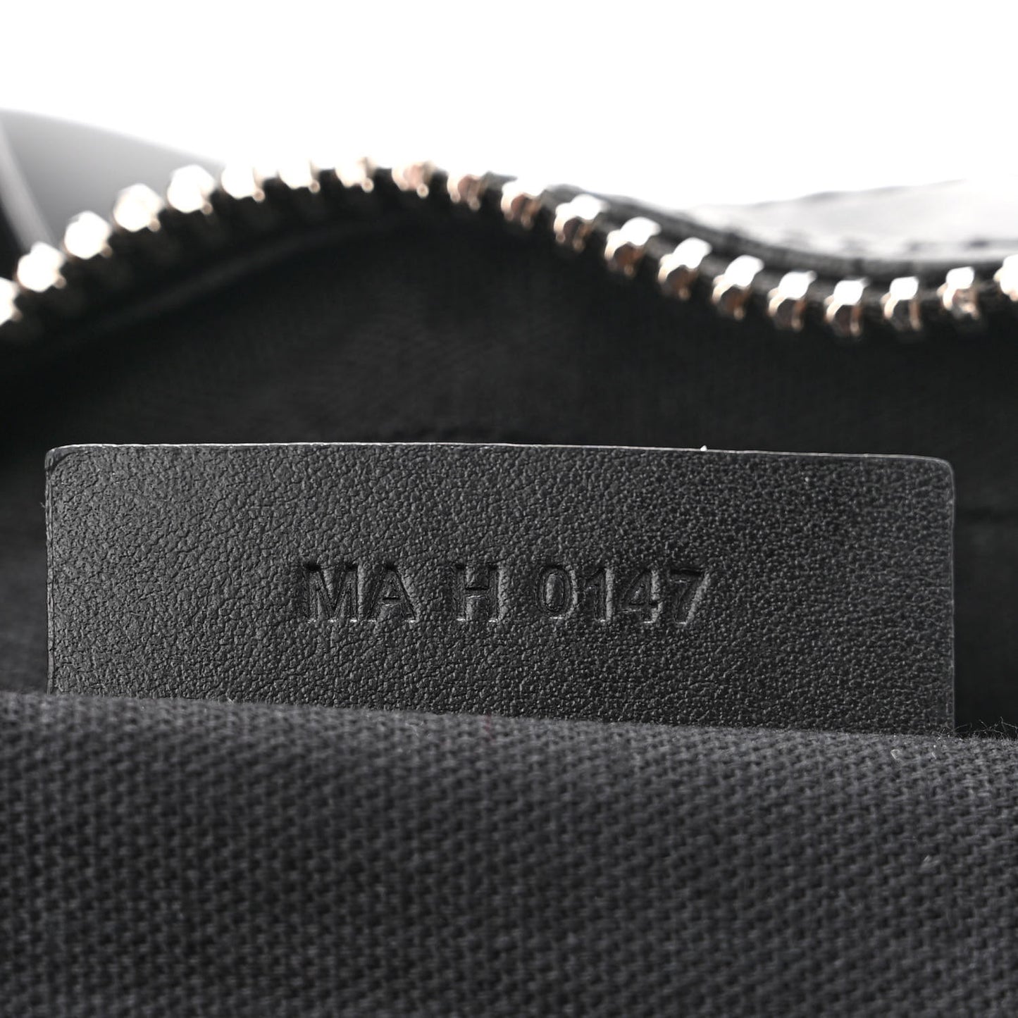 Waxed Calfskin Medium Nightingale Logo Strap Black