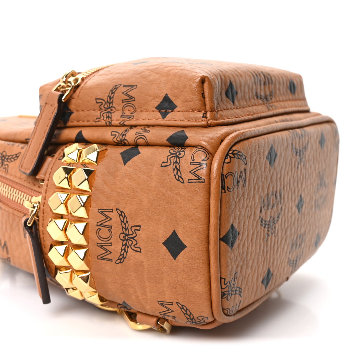 Visetos Side Stud X-Mini Stark Backpack Cognac
