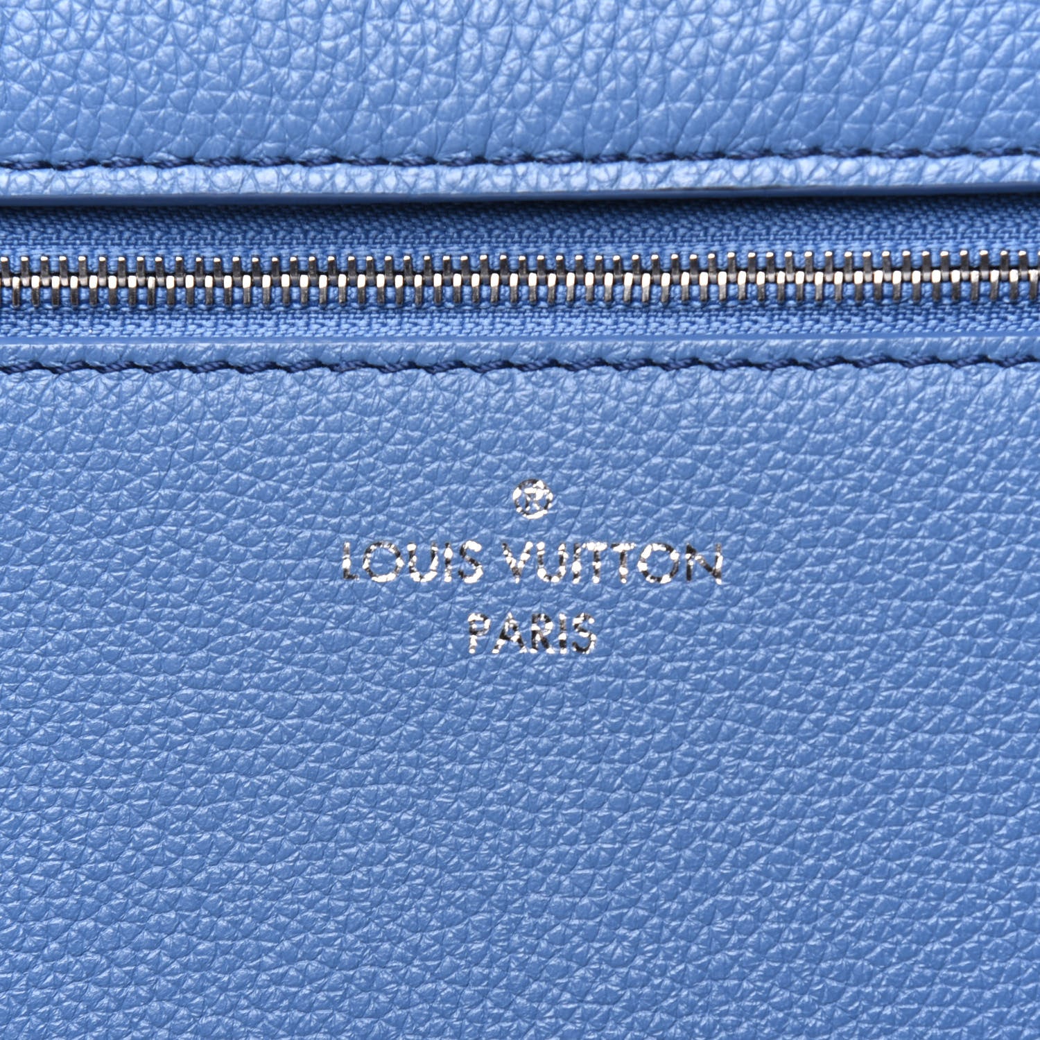 Louis Vuitton Soft Calfskin My Lockme Top Handle Blue Jean Creme 15 of 19