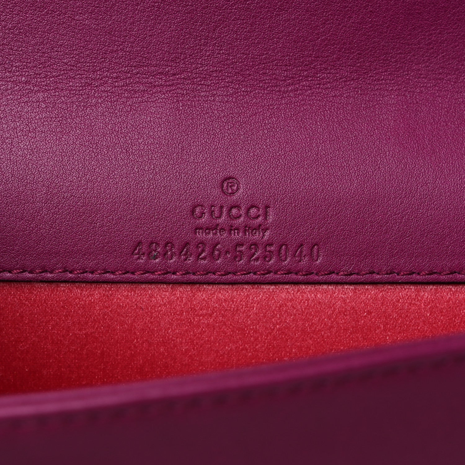 Gucci Velvet Matelasse GG Marmont Mini Bag Fuchsia Violet Cyclamen 6 of 9
