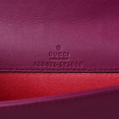 Gucci Velvet Matelasse GG Marmont Mini Bag Fuchsia Violet Cyclamen 6 of 9