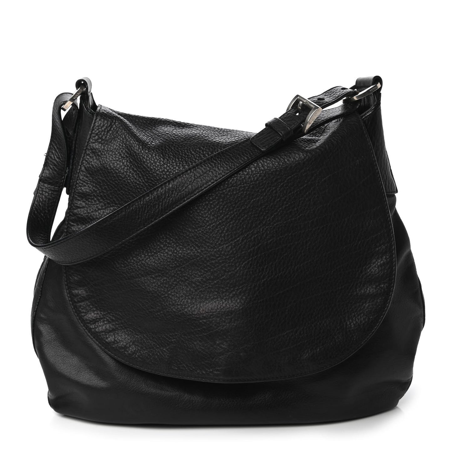 Vitello Daino Hobo Flap Black