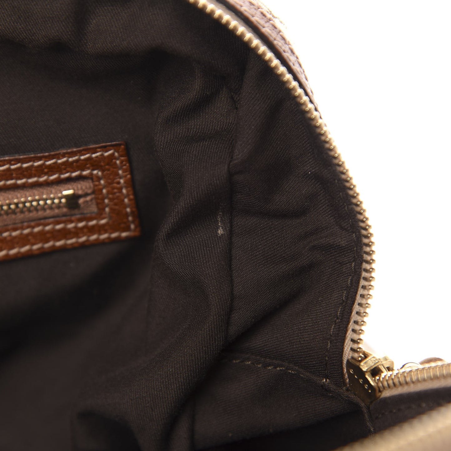 Monogram Canvas Bamboo Top Handle Bag Brown
