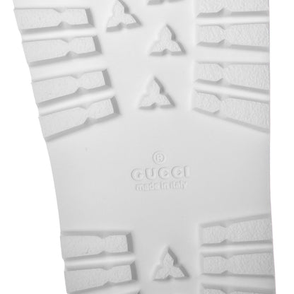 Gucci Rubber Web Mens Lug Sole Slide Sandals 6 Great White Green Red 7 of 8
