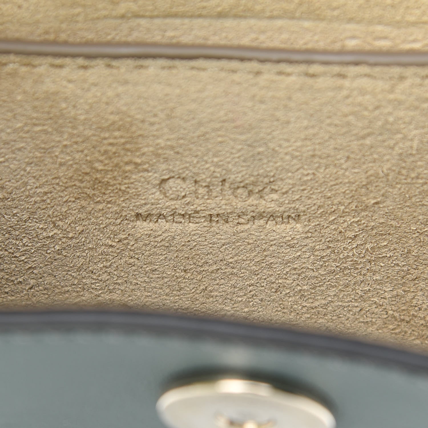Chloe Suede Calfskin Mini Faye Bracelet Bag Cloudy Blue 7 of 7