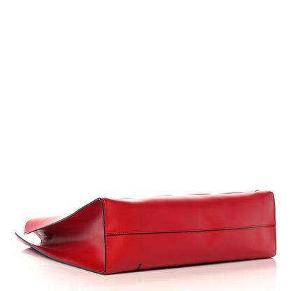 Gucci Calfskin GucciGhost Real Medium XL Tote Hibiscus Red 4 of 13