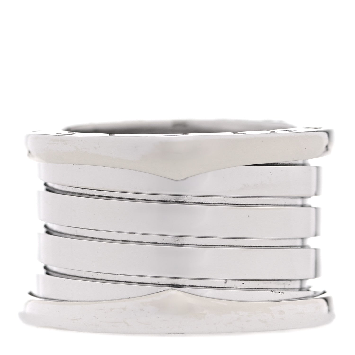 Bulgari 18K White Gold B.Zero1 Four-Band Ring 49 5 1 of 6