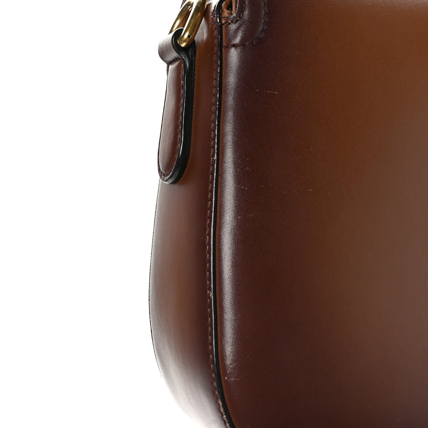 Calfskin Medium Lady Web Shoulder Bag Cuir