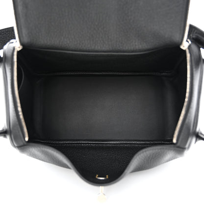 Hermes Taurillon Clemence Lindy 26 Black 5 of 12
