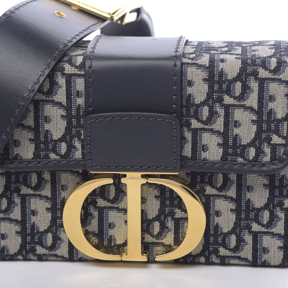 Christian Dior Oblique 30 Montaigne Box Bag Blue 9 of 9