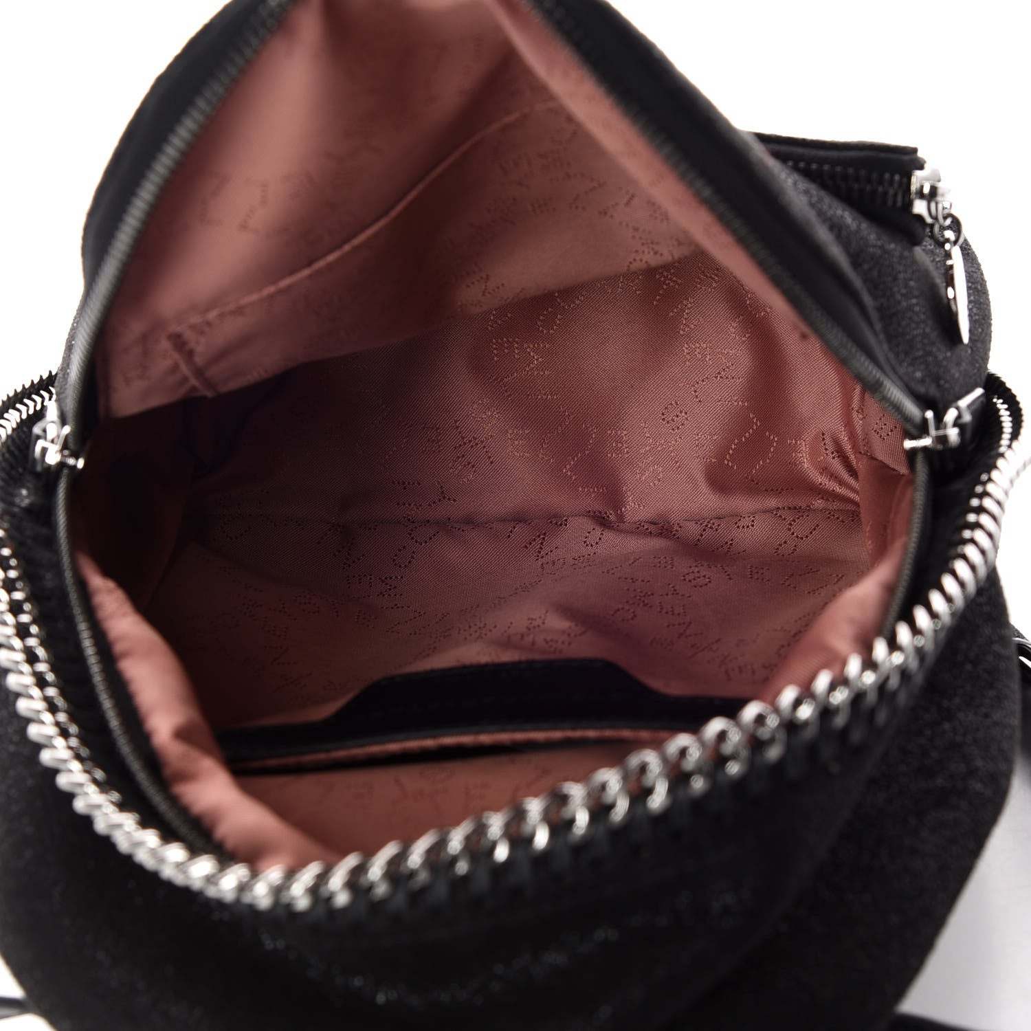 Stella McCartney Shaggy Deer Mini Falabella Backpack Black 7 of 9