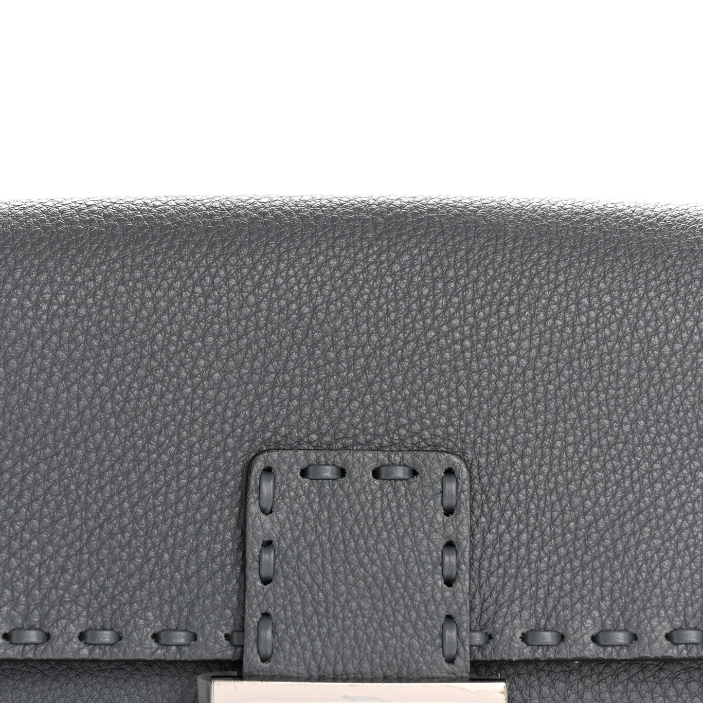 Cuoio Roma Sellerissima Nappa Sintetica Tape Stitch Mini Baguette Tempesta