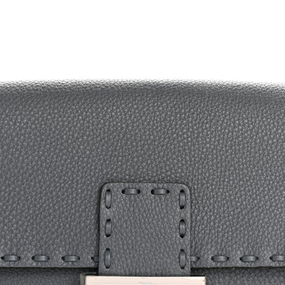 Fendi Cuoio Roma Sellerissima Nappa Sintetica Tape Stitch Mini Baguette Tempesta 8 of 13