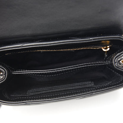 Saint Laurent Calfskin Y Quilted Monogram Toy Loulou Crossbody Bag Black 4 of 10