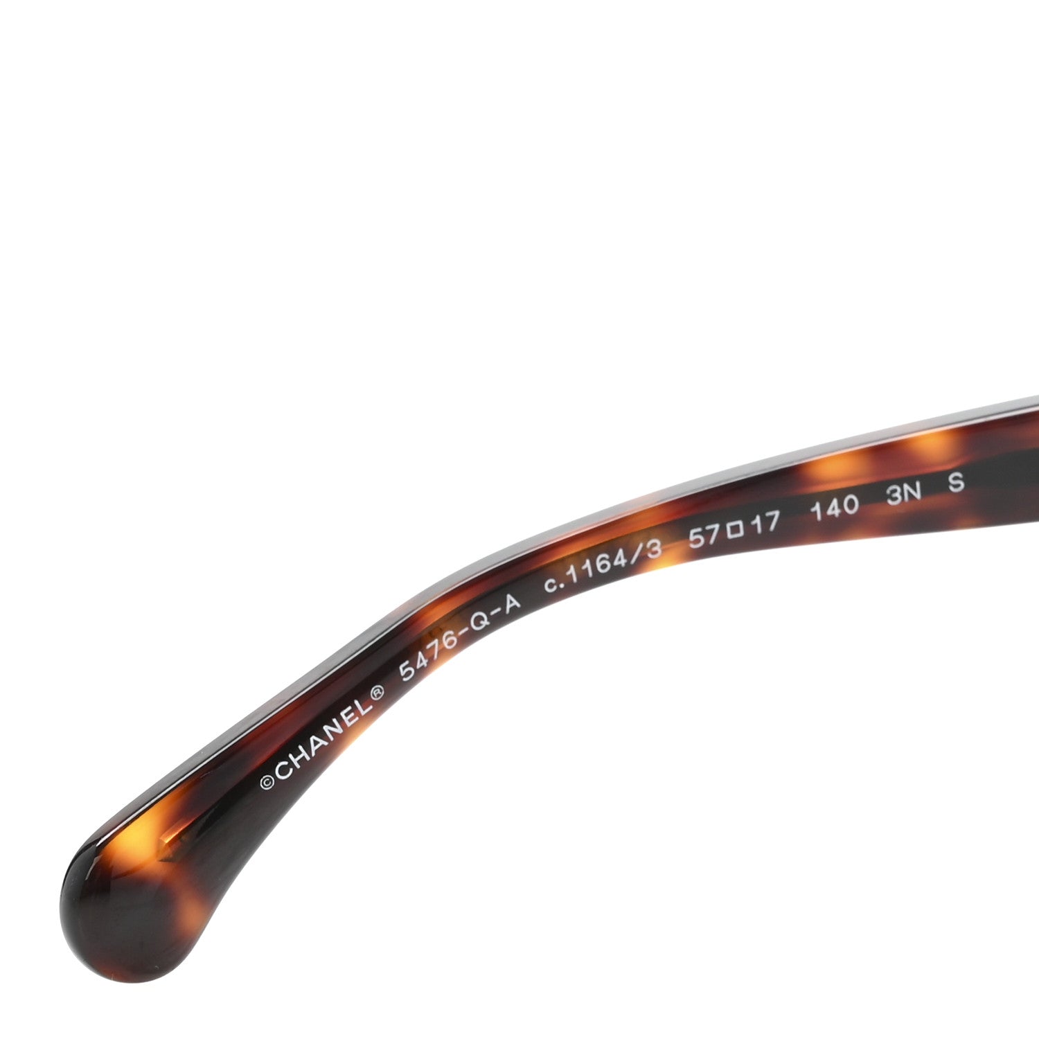 Chanel Acetate Calfskin Square Sunglasses 5476-Q-A Tortoise 5 of 8