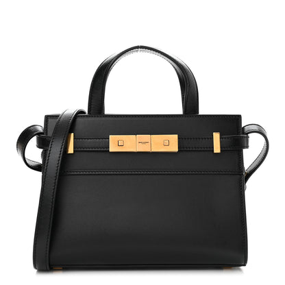 Saint Laurent Smooth Calfskin Manhattan Nano Shopper Tote Black 1 of 14