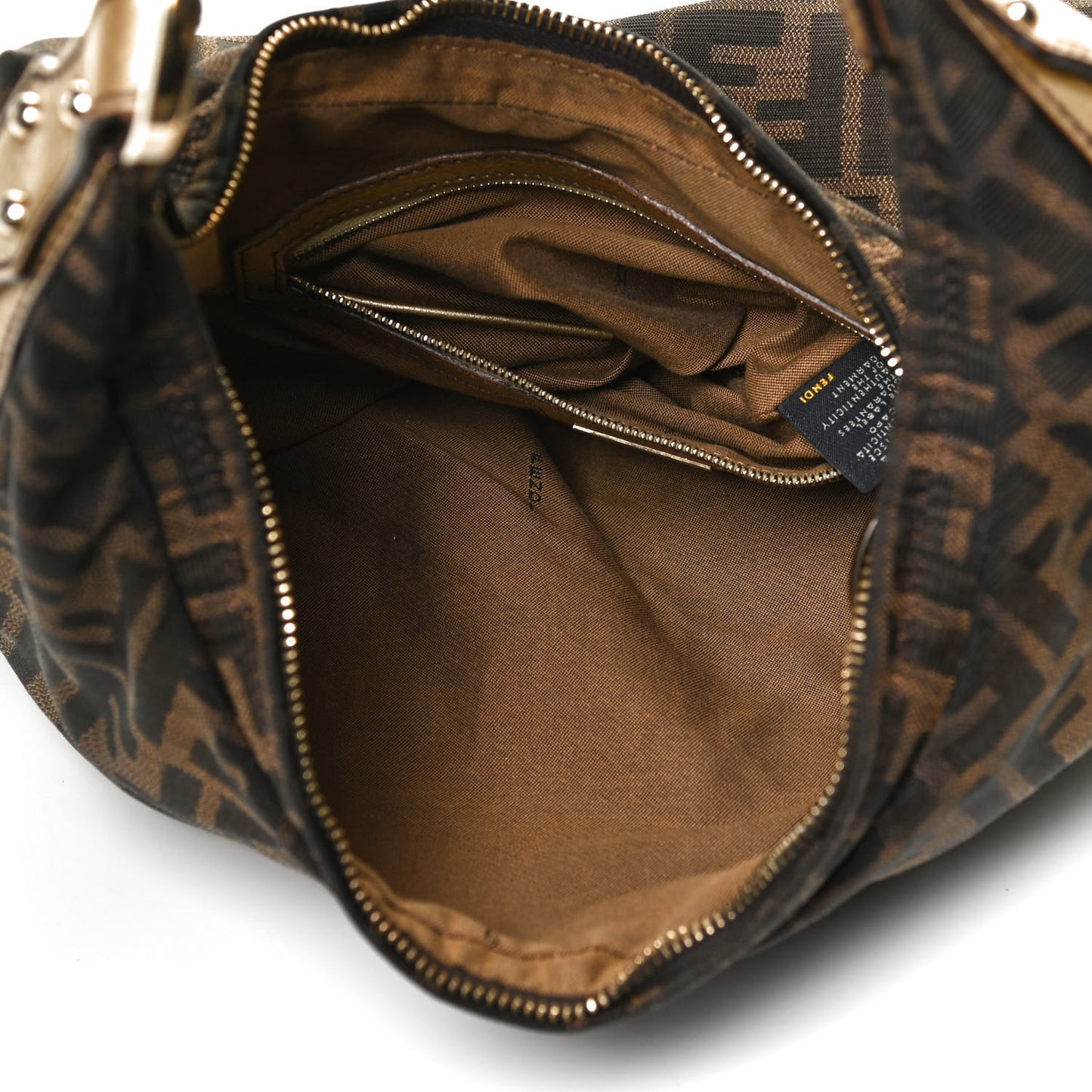 Zucca Laminated Vachetta Small Chef Hobo Tobacco Bronzo