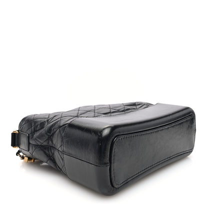 Chanel Aged Calfskin Quilted Medium Gabrielle Hobo Black 4 of 10
