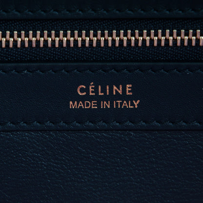 Celine Textile Striped Small Horizontal Cabas Phantom Navy Blue 6 of 8