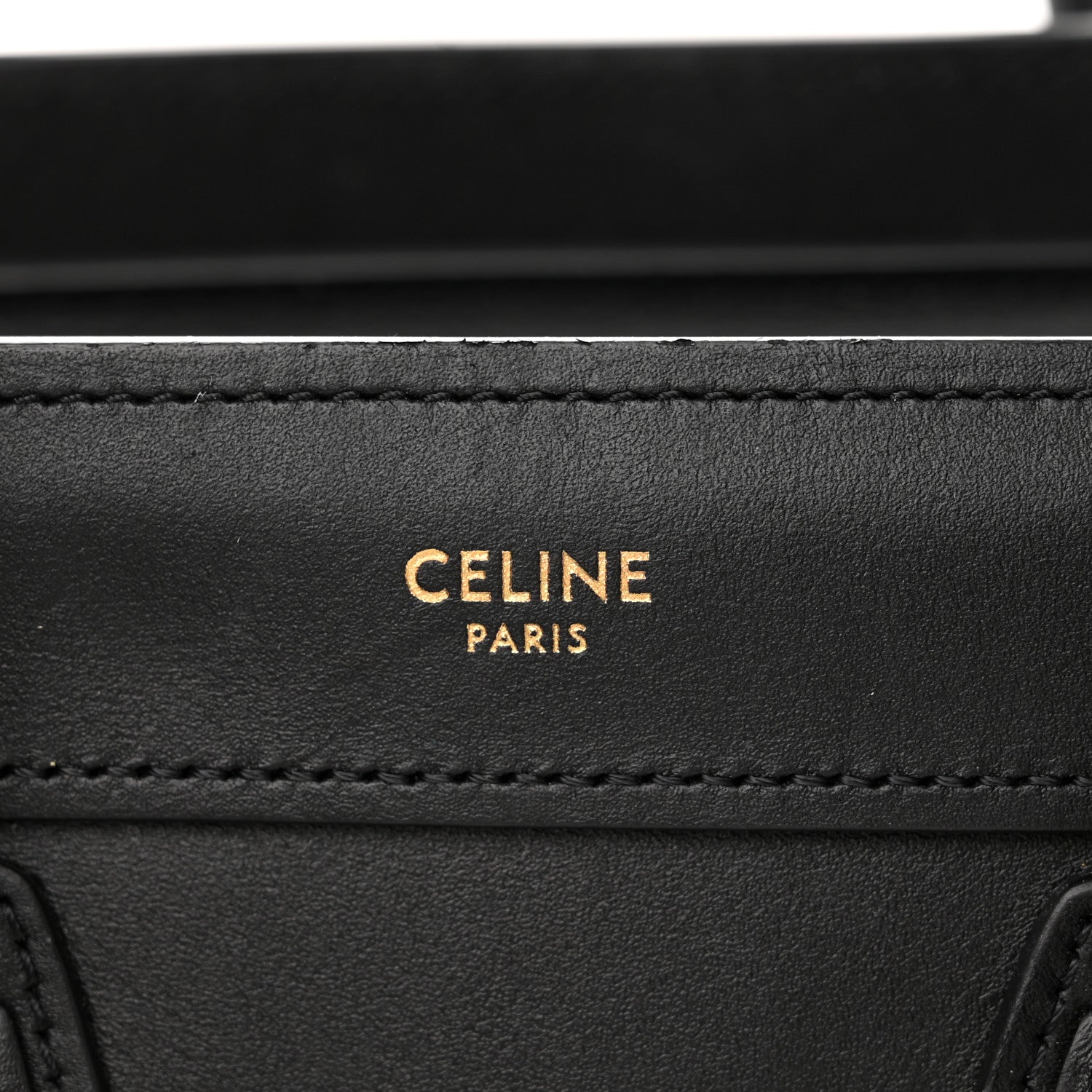 Celine Smooth Calfskin Nano Luggage Black 7 of 11