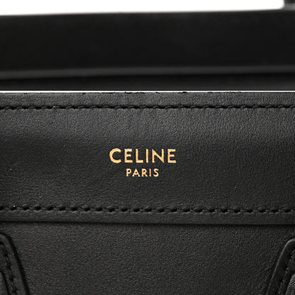 Celine Smooth Calfskin Nano Luggage Black 7 of 11