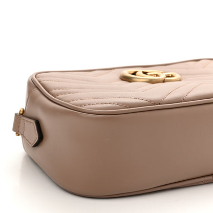Gucci Calfskin Matelasse Small GG Marmont Chain Shoulder Bag Porcelain Rose 9 of 10