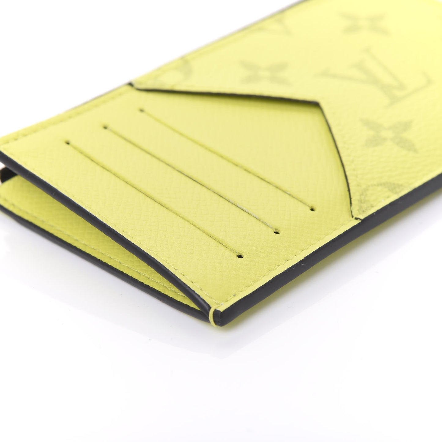 Monogram Taiga Coin Card Holder Yellow