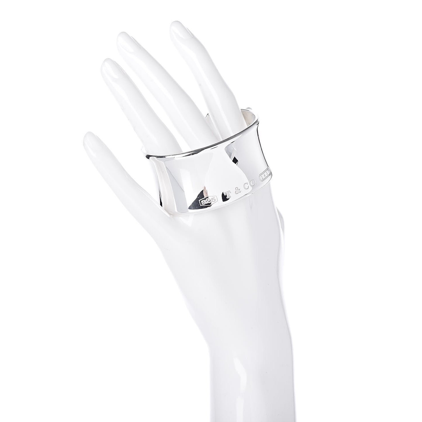 Sterling Silver Wide 1837 Cuff Bracelet