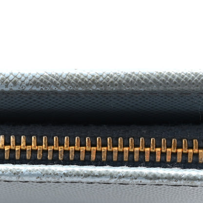 Prada Saffiano Metal Continental Wallet Astrale 13 of 14