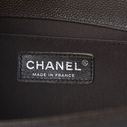 Chanel Caviar Quilted Medium Boy Flap Khaki 6 of 11